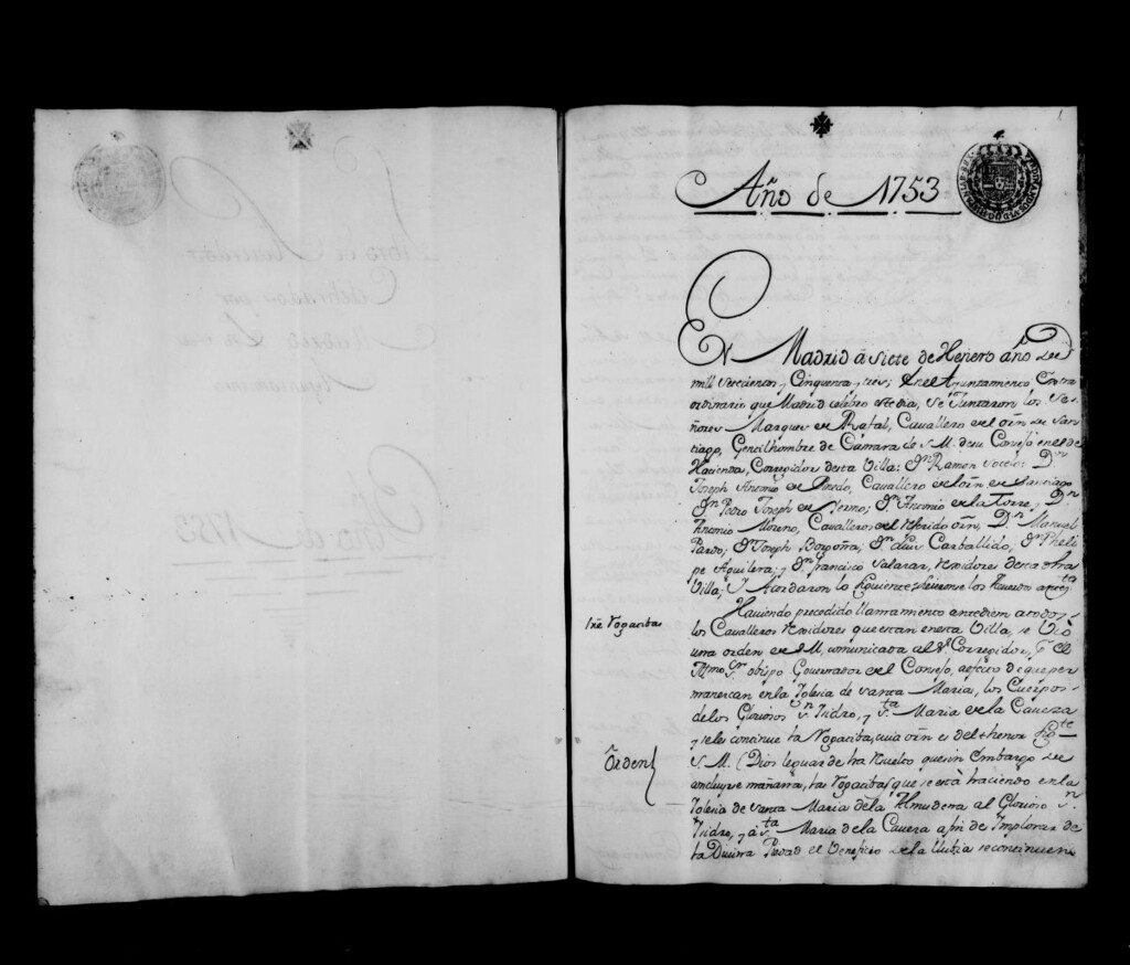 Miniatura de Actas de acuerdos del Ayuntamiento. Tomo 179 del año 1753