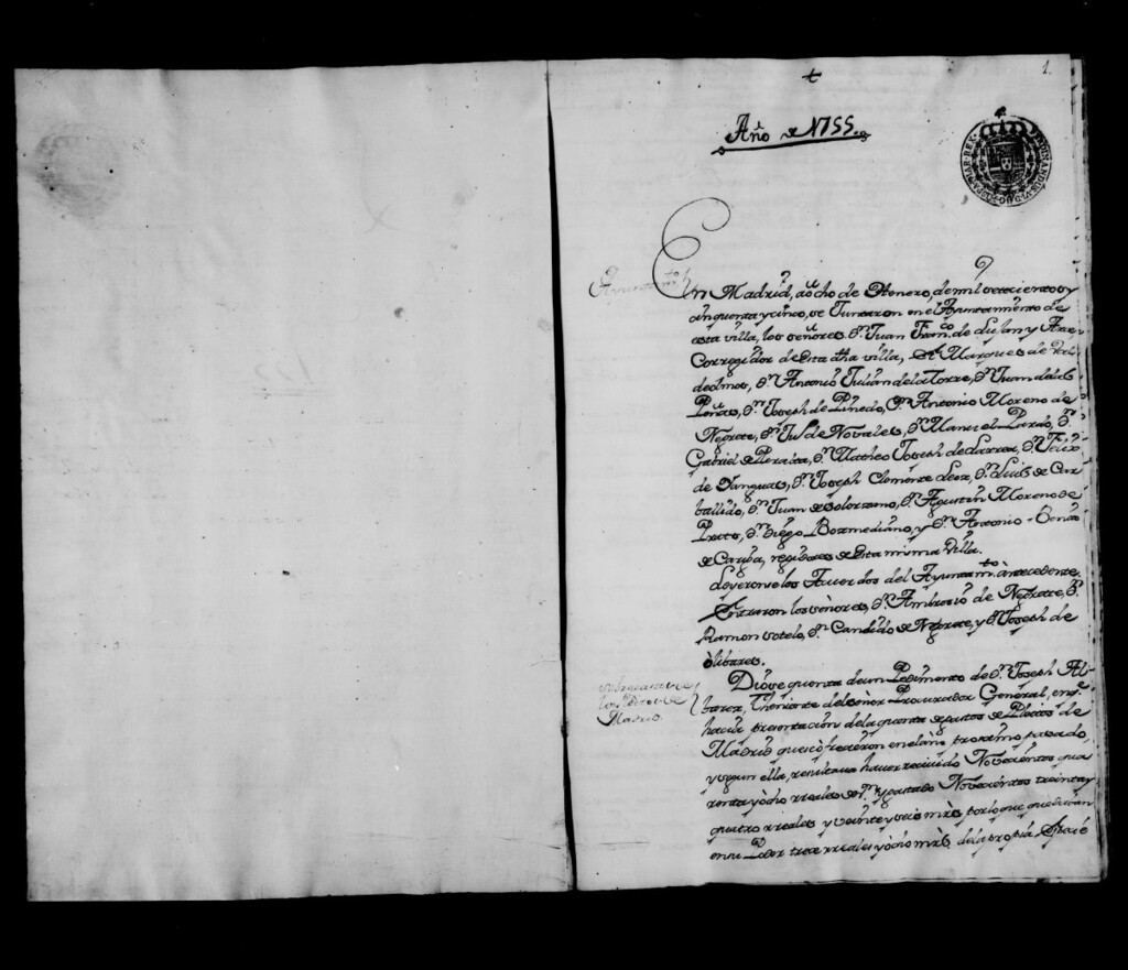 Miniatura de Actas de acuerdos del Ayuntamiento. Tomo 181 del año 1755