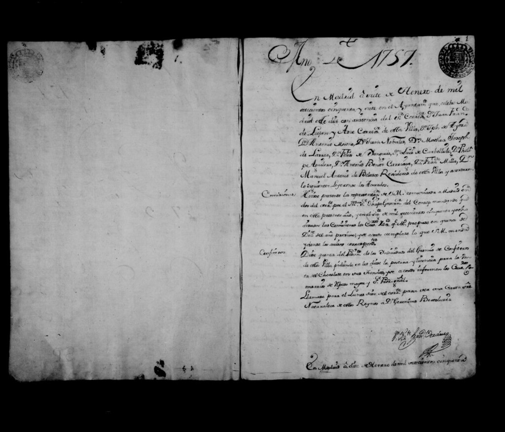 Miniatura de Actas de acuerdos del Ayuntamiento. Tomo 183 del año 1757
