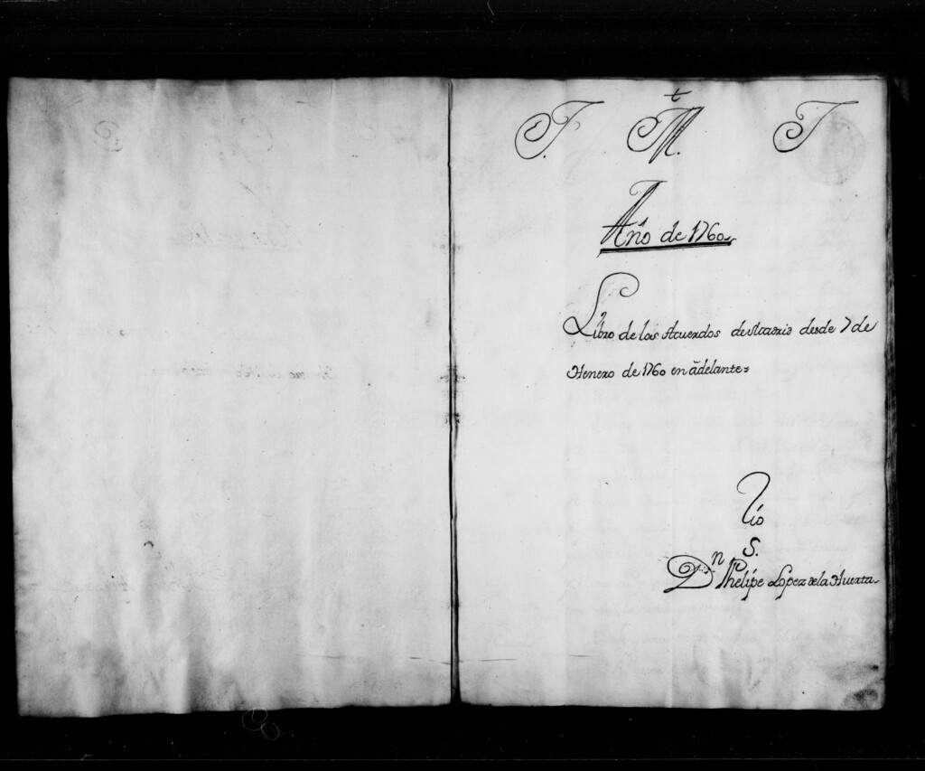 Miniatura de Actas de acuerdos del Ayuntamiento. Tomo 186 del año 1760