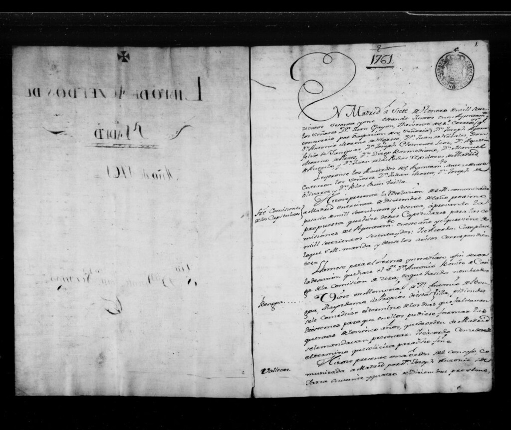Miniatura de Actas de acuerdos del Ayuntamiento. Tomo 187 del año 1761