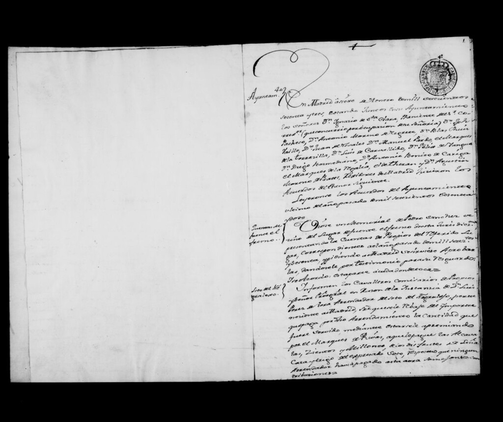 Miniatura de Actas de acuerdos del Ayuntamiento. Tomo 189 del año 1763