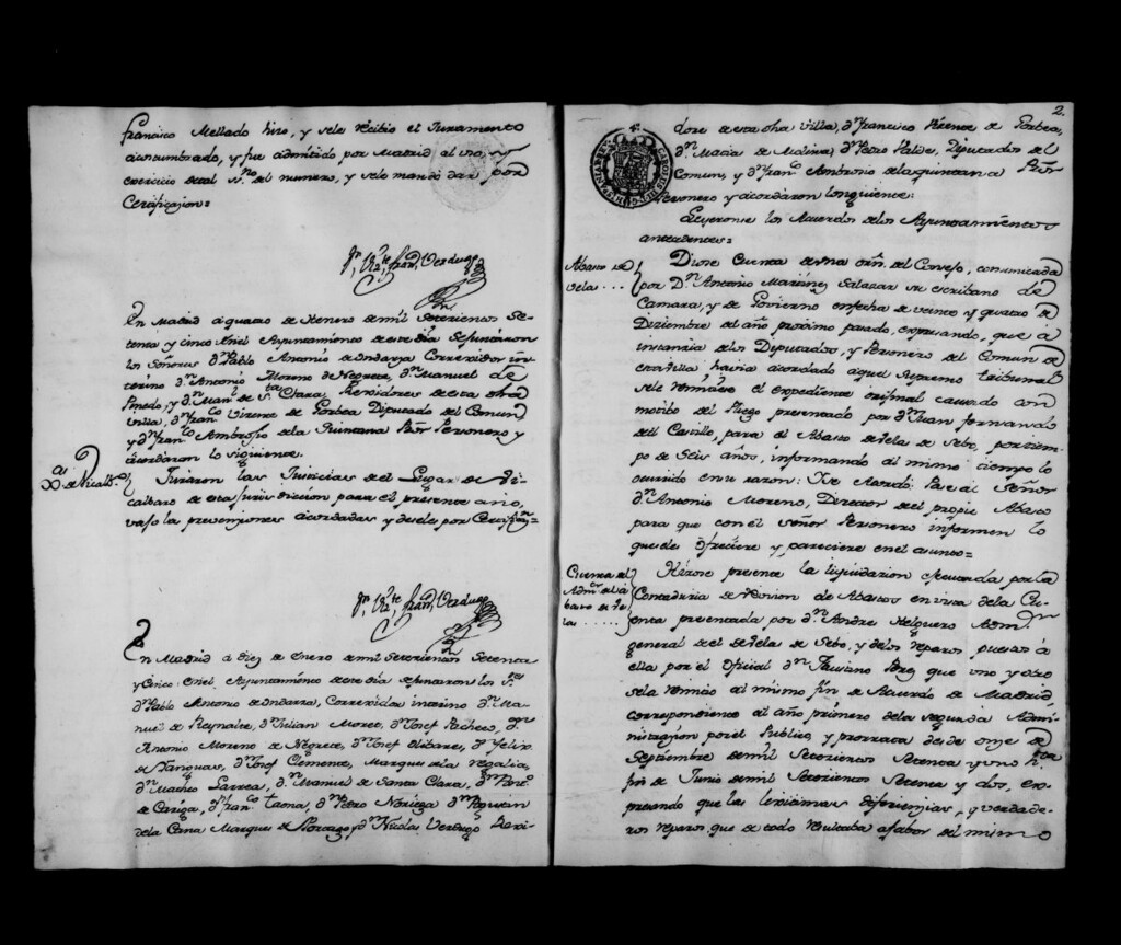 Miniatura de Actas de acuerdos del Ayuntamiento. Tomo 203 del año 1775