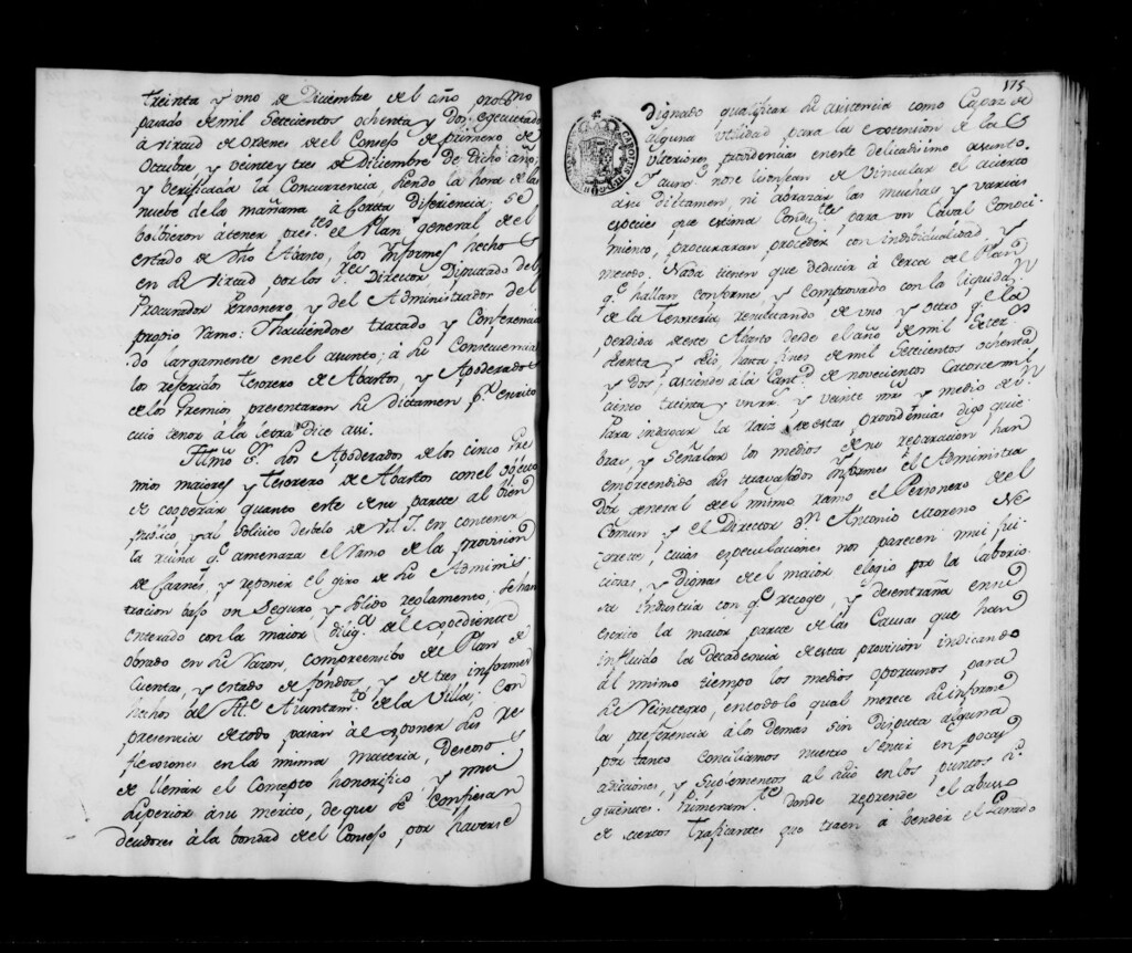Miniatura de Actas de acuerdos del Ayuntamiento. Tomo 212 del año 1782