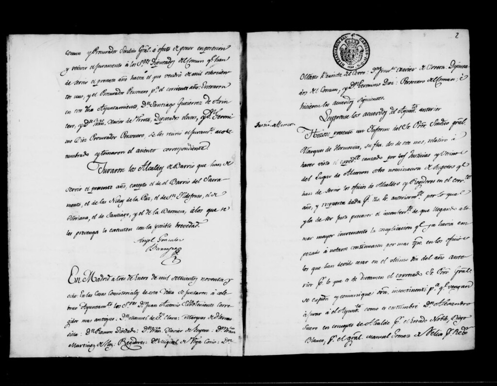 Miniatura de Actas de acuerdos del Ayuntamiento. Tomo 228 del año 1798