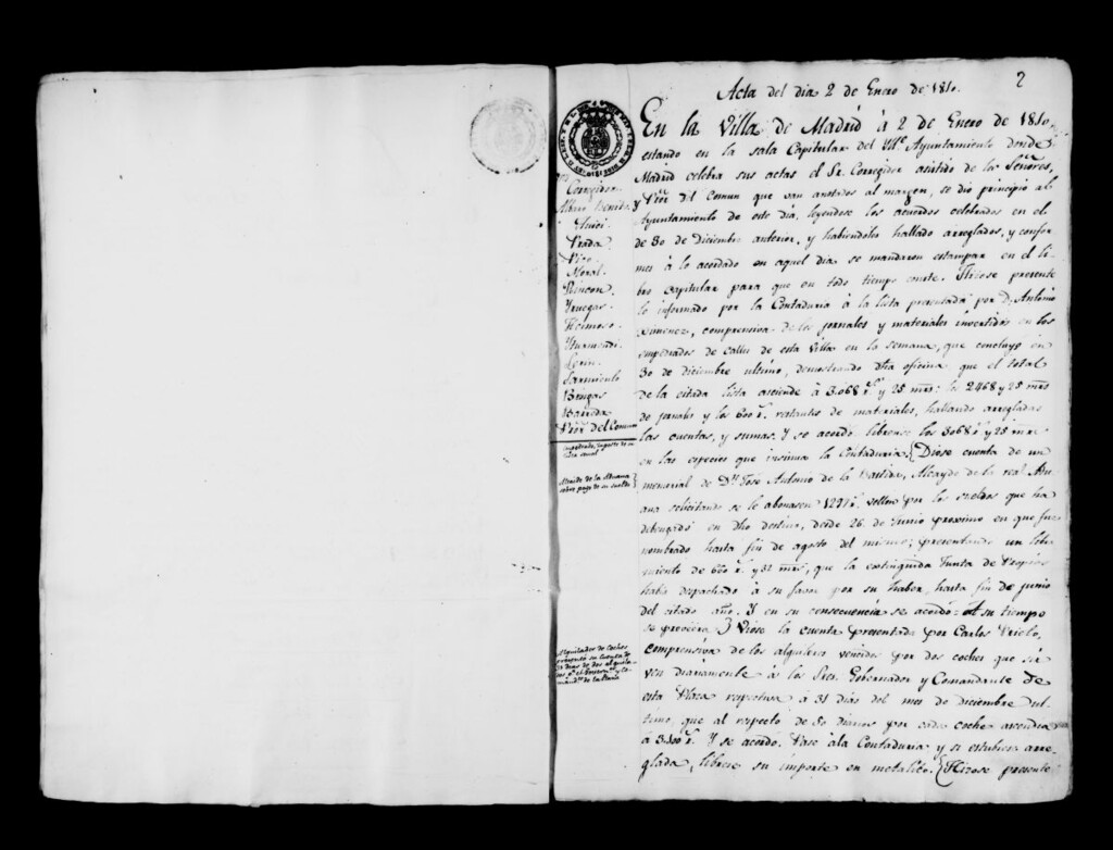 Miniatura de Actas de acuerdos del Ayuntamiento. Tomo 240 del año 1810