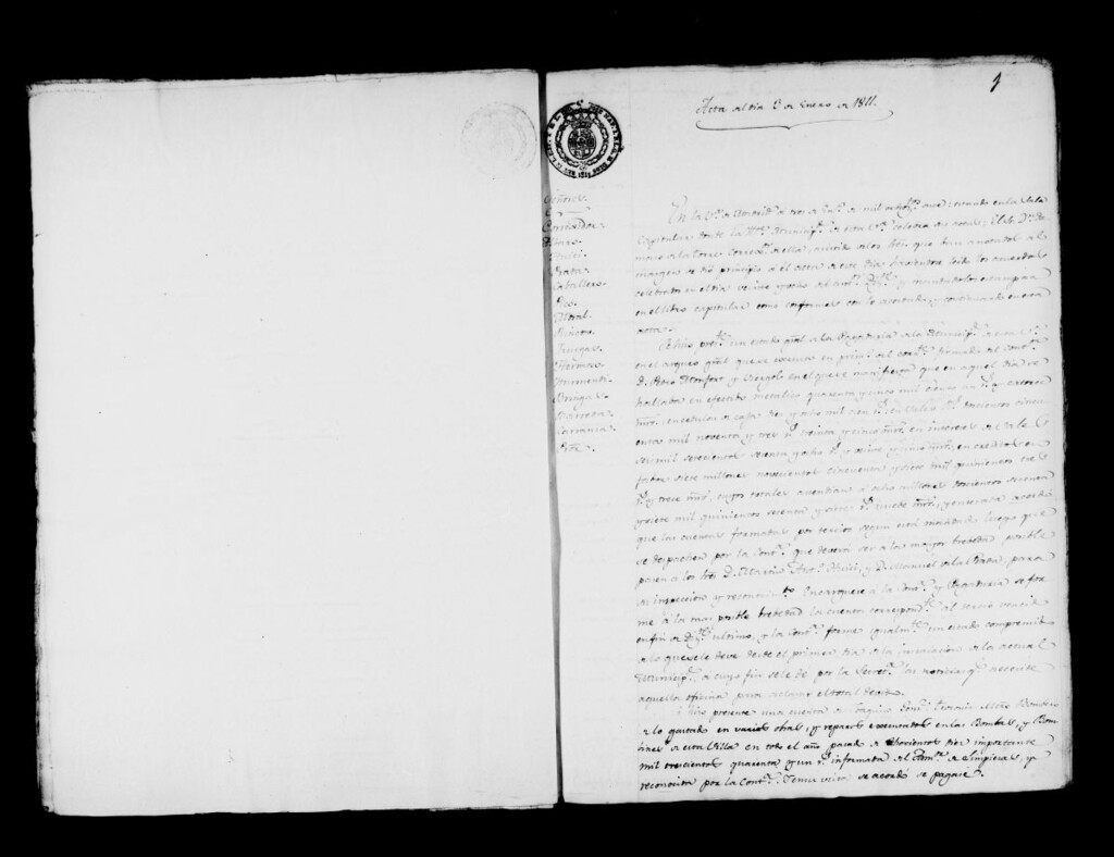 Miniatura de Actas de acuerdos del Ayuntamiento. Tomo 241 del año 1811