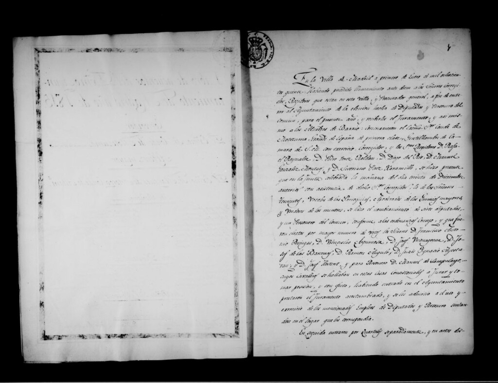 Miniatura de Actas de acuerdos del Ayuntamiento. Tomo 245 del año 1815