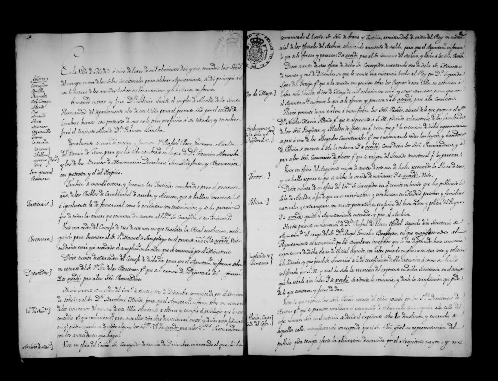 Miniatura de Actas de acuerdos del Ayuntamiento. Tomo 247 del año 1816