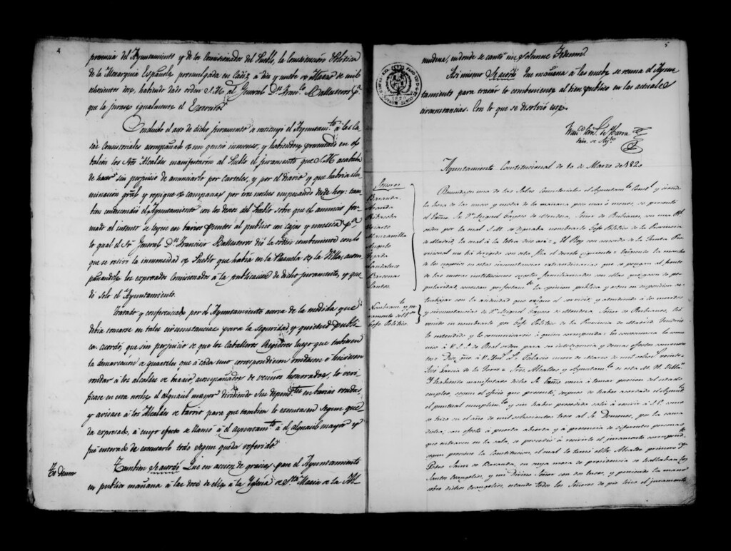 Miniatura de Actas de acuerdos del Ayuntamiento. Tomo 252 del año 1820