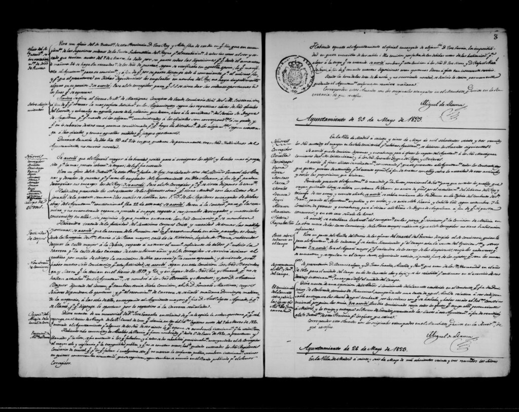 Miniatura de Actas de acuerdos del Ayuntamiento. Tomo 256 del año 1823