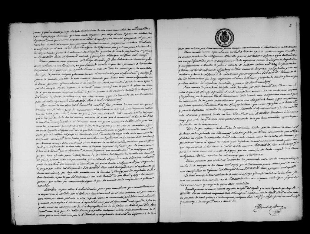 Miniatura de Actas de acuerdos del Ayuntamiento. Tomo 257 del año 1824
