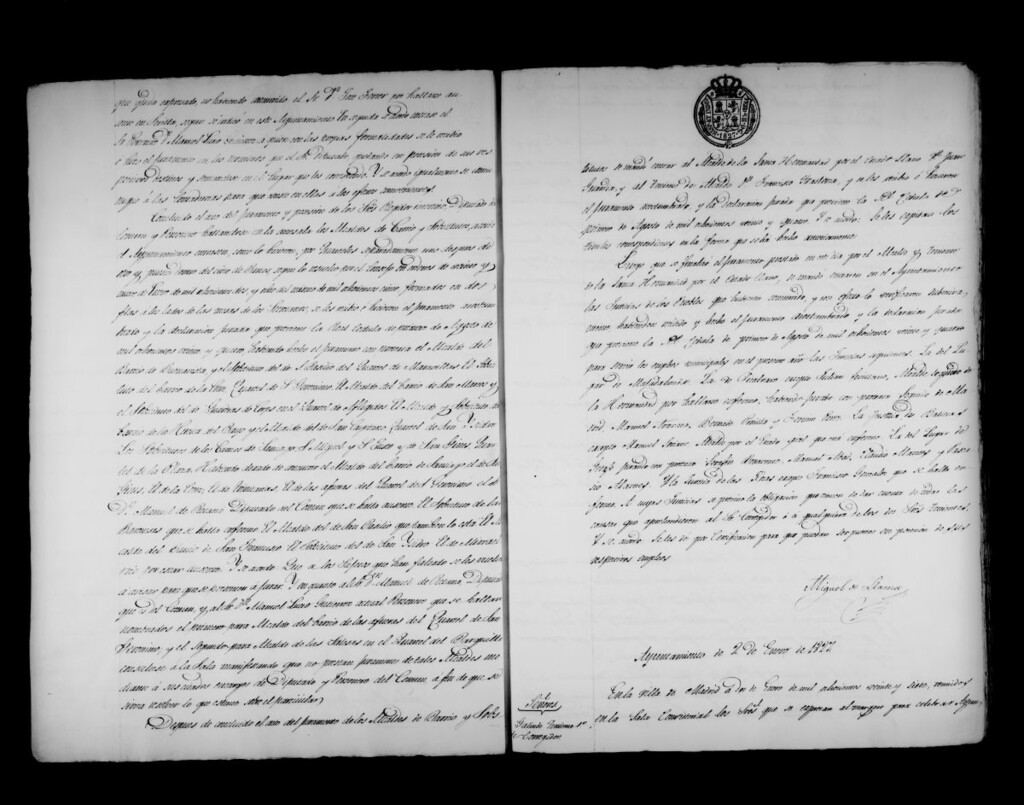 Miniatura de Actas de acuerdos del Ayuntamiento. Tomo 260 del año 1827