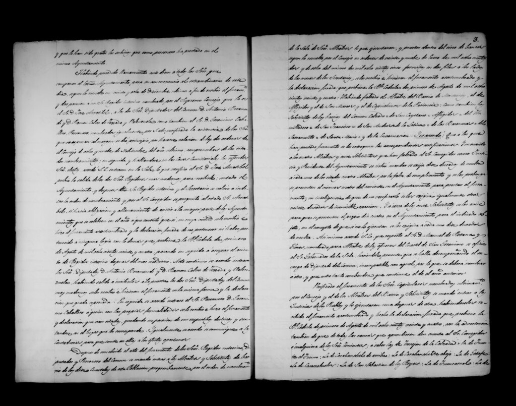 Miniatura de Actas de acuerdos del Ayuntamiento. Tomo 261 del año 1828