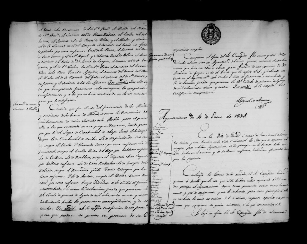 Miniatura de Actas de acuerdos del Ayuntamiento. Tomo 264 del año 1831