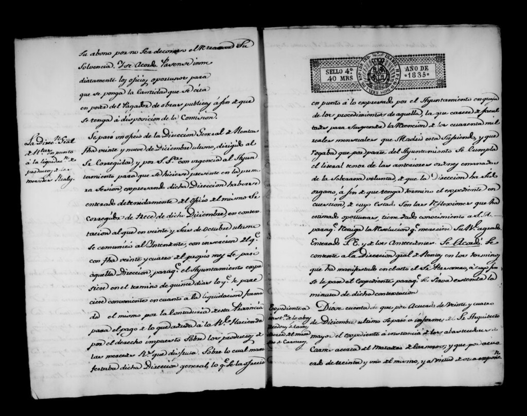 Miniatura de Actas de acuerdos del Ayuntamiento. Tomo 269 del año 1835