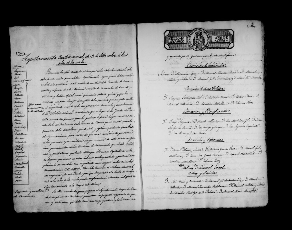 Miniatura de Actas de acuerdos del Ayuntamiento. Tomo 271 del año 1836