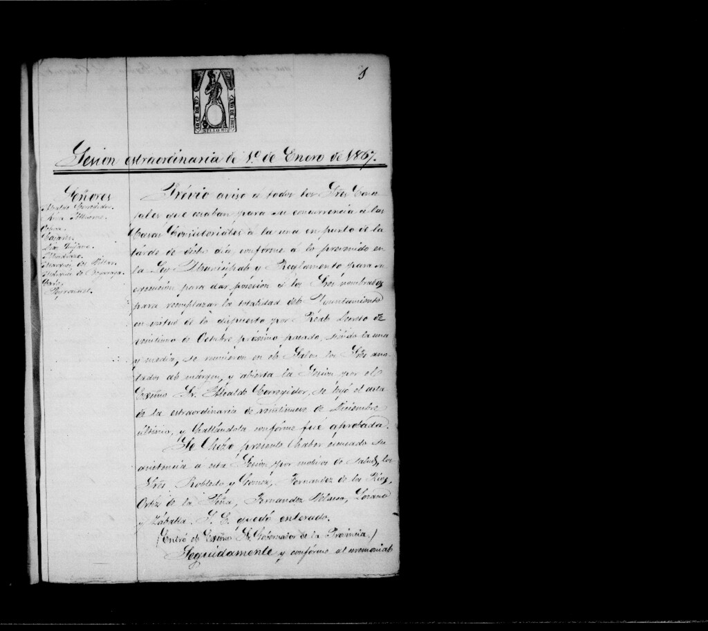 Miniatura de Actas de acuerdos del Ayuntamiento. Tomo 304 del año 1867