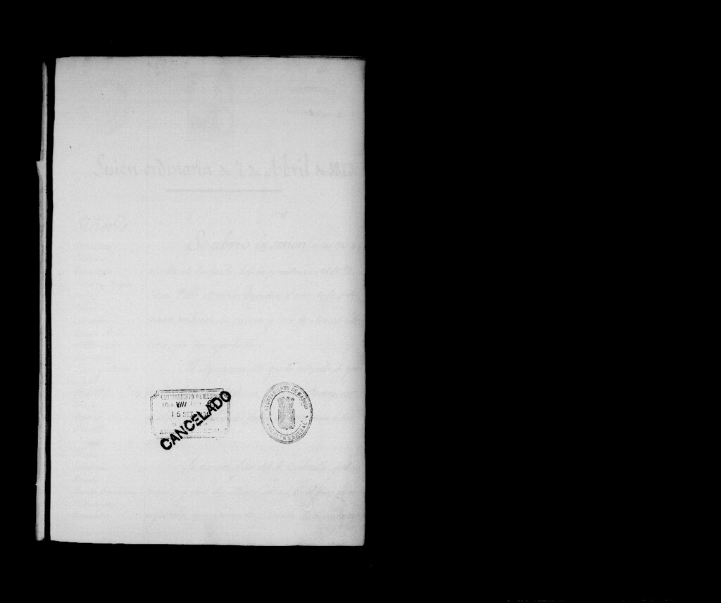 Miniatura de Actas de acuerdos del Ayuntamiento. Tomo 316 del año 1873