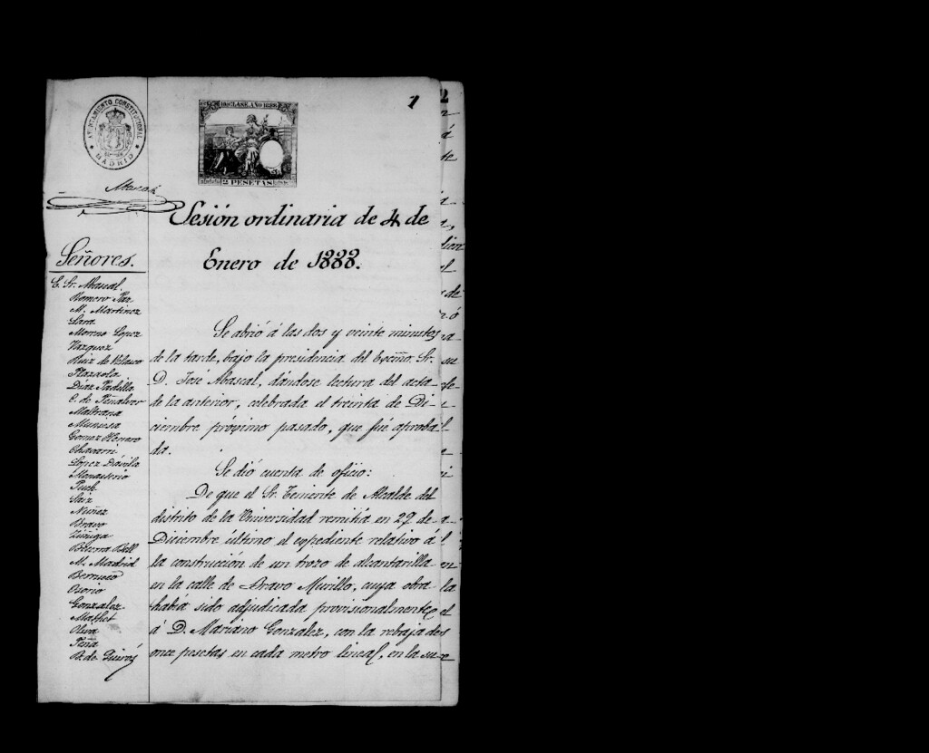 Miniatura de Actas de acuerdos del Ayuntamiento. Tomo 375 del año 1888