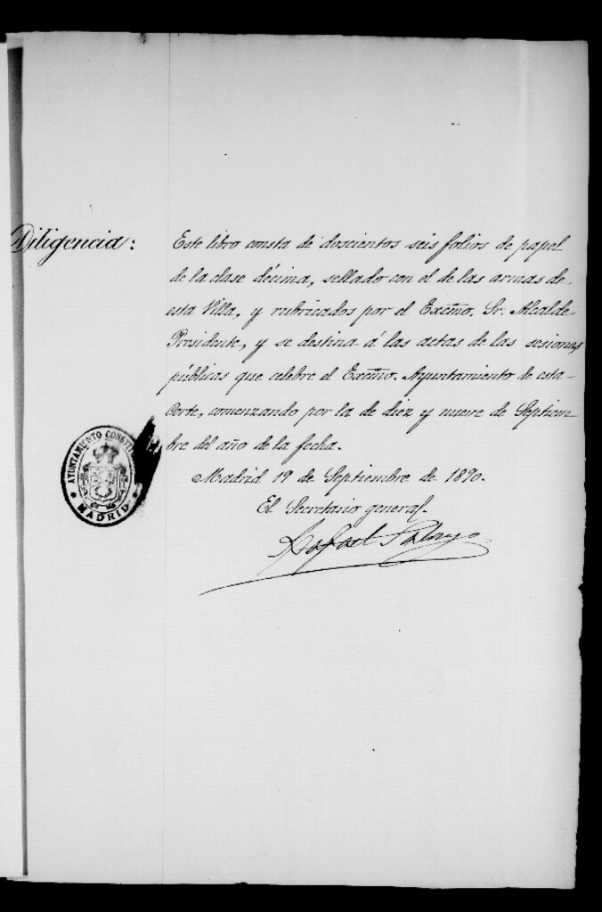Miniatura de Actas de acuerdos del Ayuntamiento. Tomo 404 del año 1890