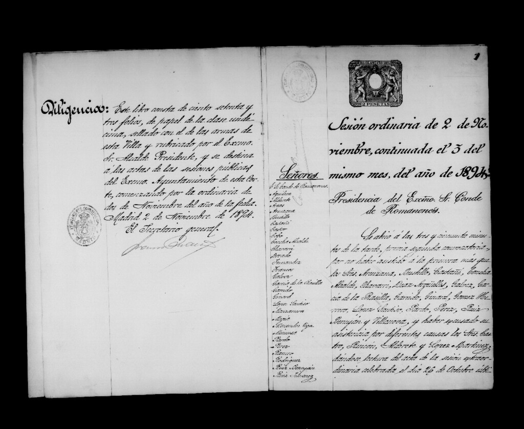 Miniatura de Actas de acuerdos del Ayuntamiento. Tomo 426 del año 1894