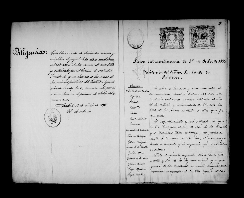 Miniatura de Actas de acuerdos del Ayuntamiento. Tomo 430 del año 1895