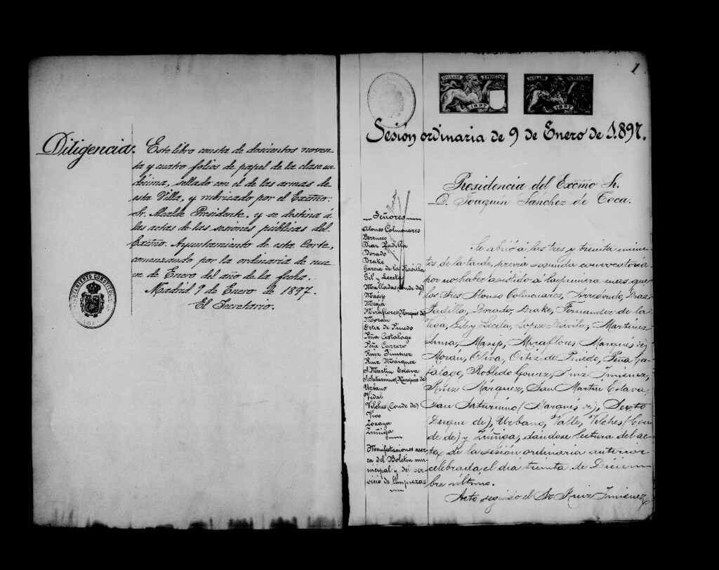 Miniatura de Actas de acuerdos del Ayuntamiento. Tomo 438 del año 1897