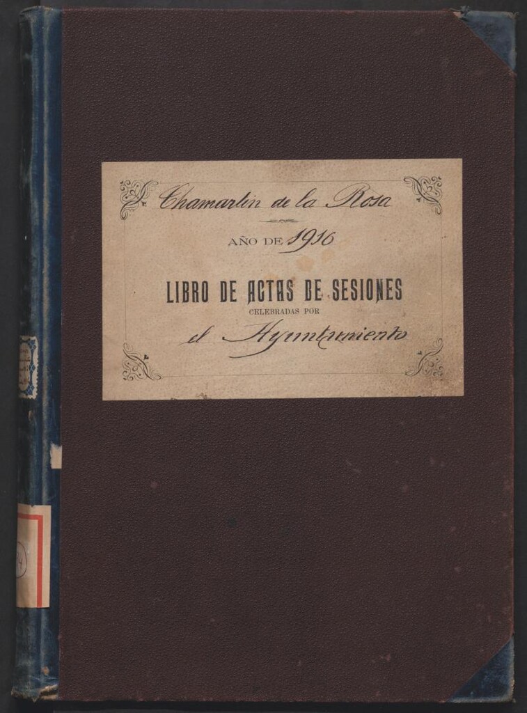 Miniatura de Actas y acuerdos del ayuntamiento de Chamartín de la Rosa de 1916. Libro 294.