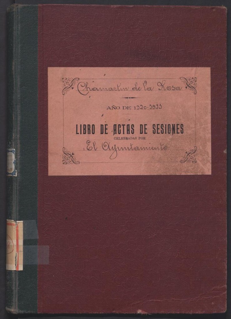 Miniatura de Actas y acuerdos del ayuntamiento de Chamartín de la Rosa de 1920-1921. Libro 298.
