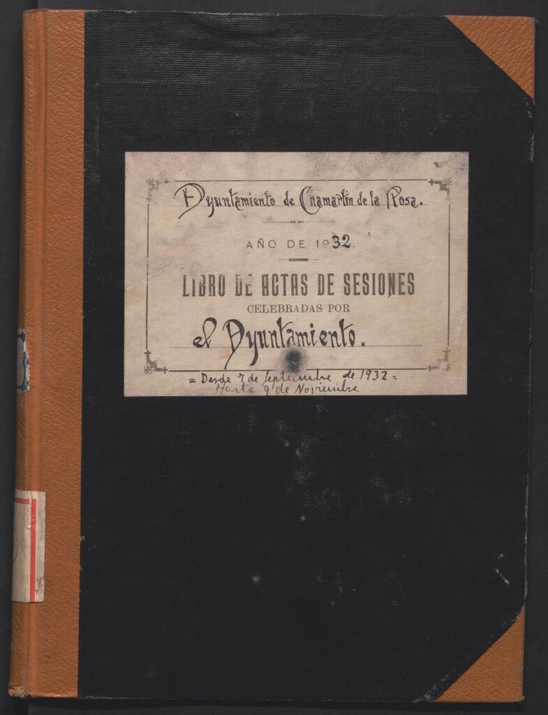 Miniatura de Actas y acuerdos del ayuntamiento de Chamartín de la Rosa de 1932. Libro 314.