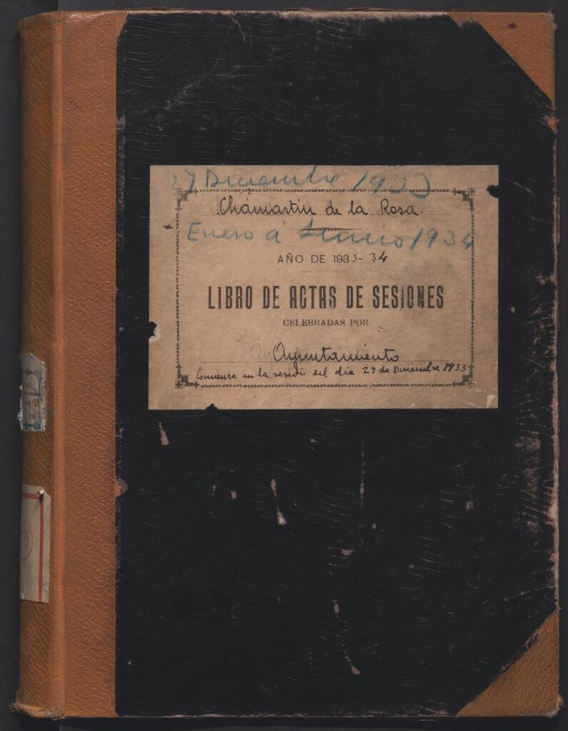 Miniatura de Actas y acuerdos del ayuntamiento de Chamartín de la Rosa de 1933-1934. Libro 319.