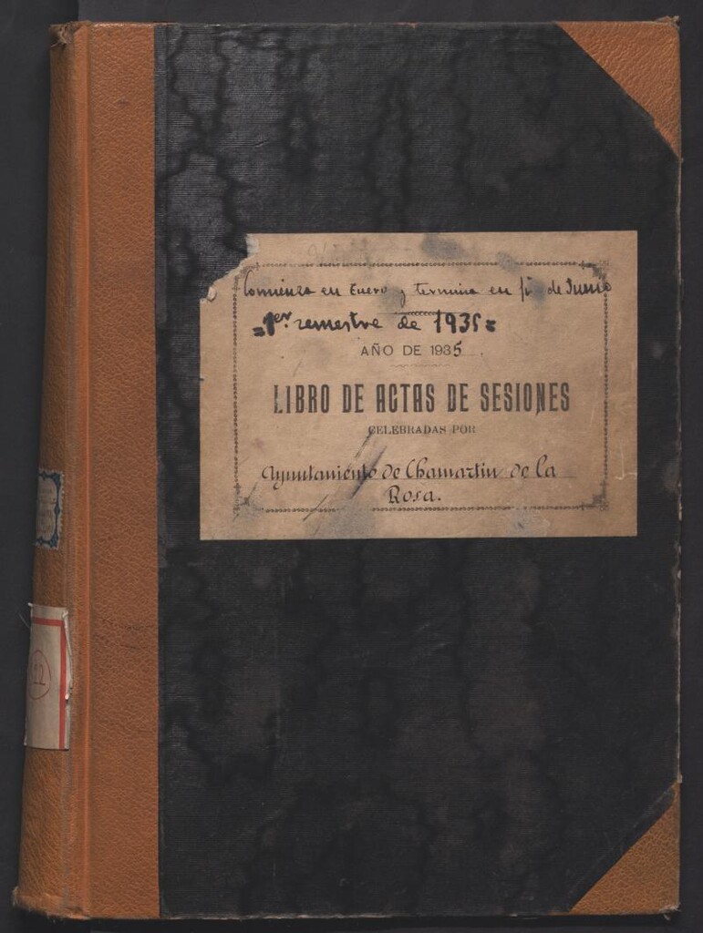 Miniatura de Actas y acuerdos del ayuntamiento de Chamartín de la Rosa de 1935. Libro 322.