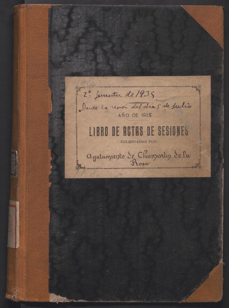 Miniatura de Actas y acuerdos del ayuntamiento de Chamartín de la Rosa de 1935. Libro 323.