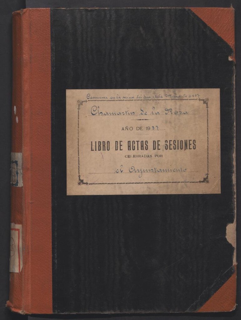 Miniatura de Actas y acuerdos del ayuntamiento de Chamartín de la Rosa de 1937. Libro 326.