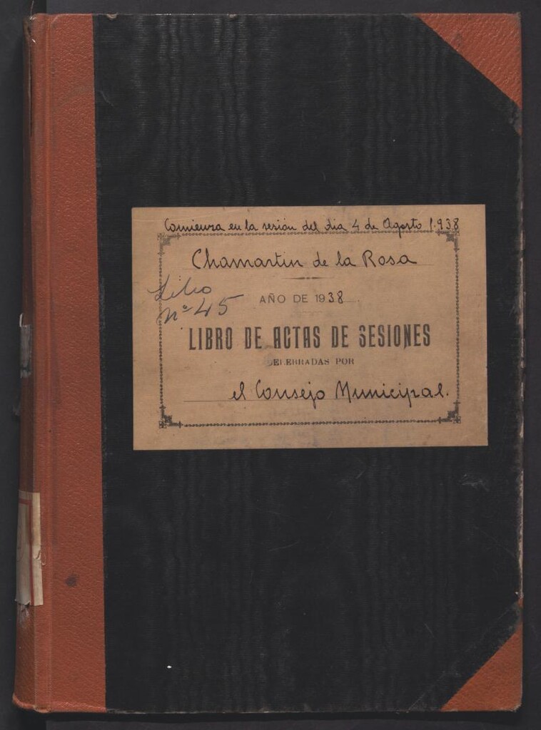 Miniatura de Actas y acuerdos del ayuntamiento de Chamartín de la Rosa de 1938-1939. Libro 328.