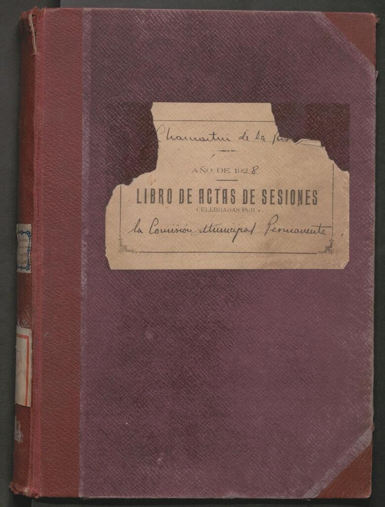 Miniatura de Actas y acuerdos del ayuntamiento de Chamartín de la Rosa de 1928-1929. Libro 341.