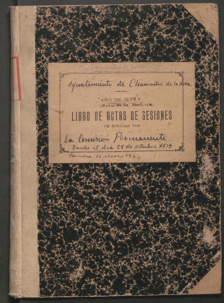 Miniatura de Actas y acuerdos del ayuntamiento de Chamartín de la Rosa de 1939-1940. Libro 345.