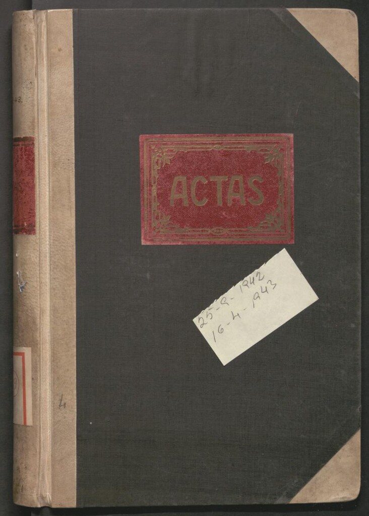 Miniatura de Actas y acuerdos del ayuntamiento de Chamartín de la Rosa de 1942-1943. Libro 349.