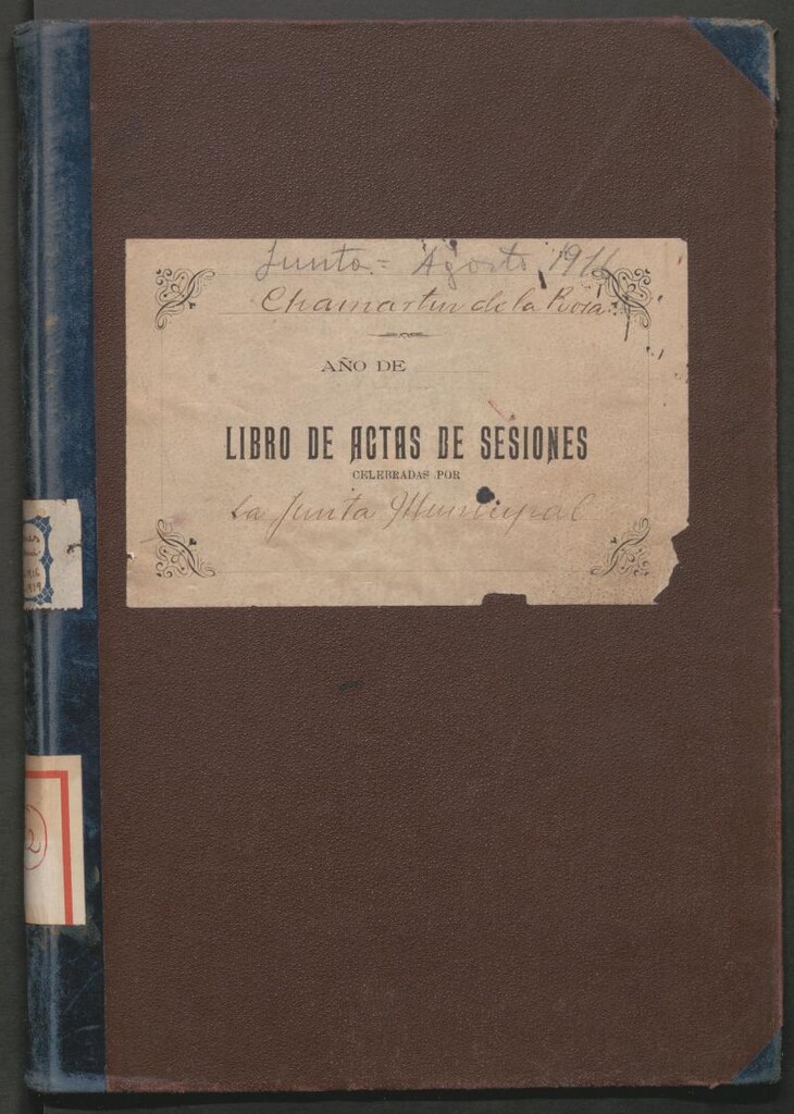Miniatura de Actas y acuerdos del ayuntamiento de Chamartín de la Rosa de 1916-1919. Libro 362.