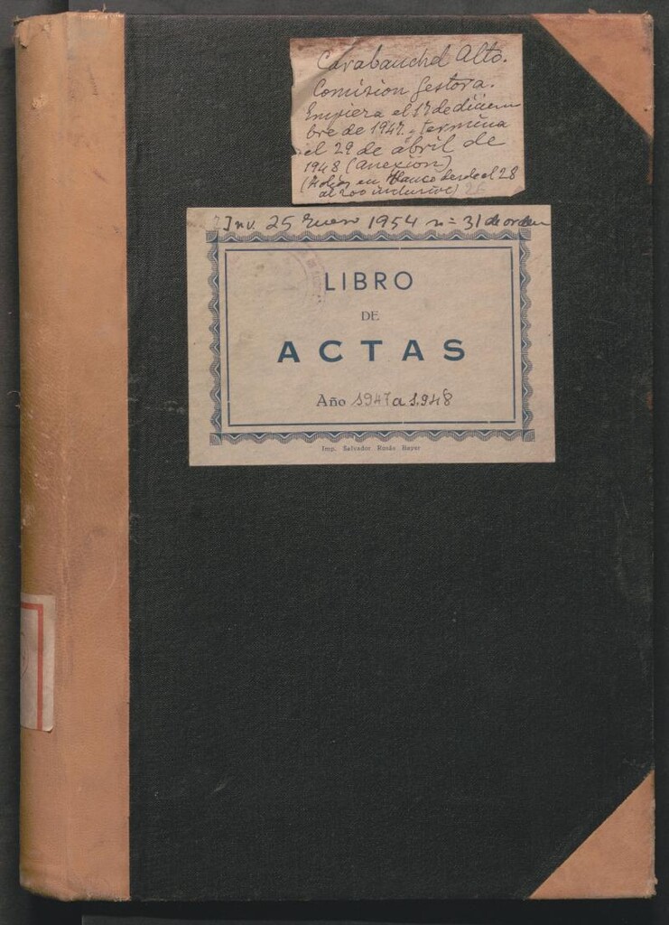 Miniatura de Actas y acuerdos del ayuntamiento de Carabanchel Alto de 1947-1948. Libro 394.