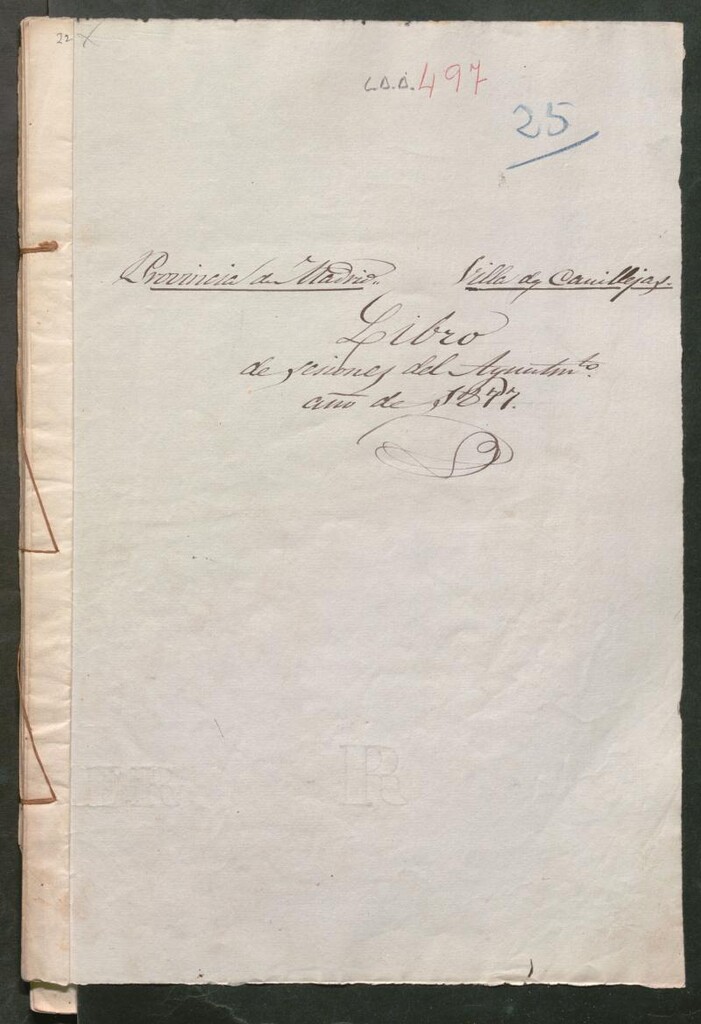Miniatura de Actas y acuerdos del ayuntamiento de Canillejas de 1877. Libro 497.