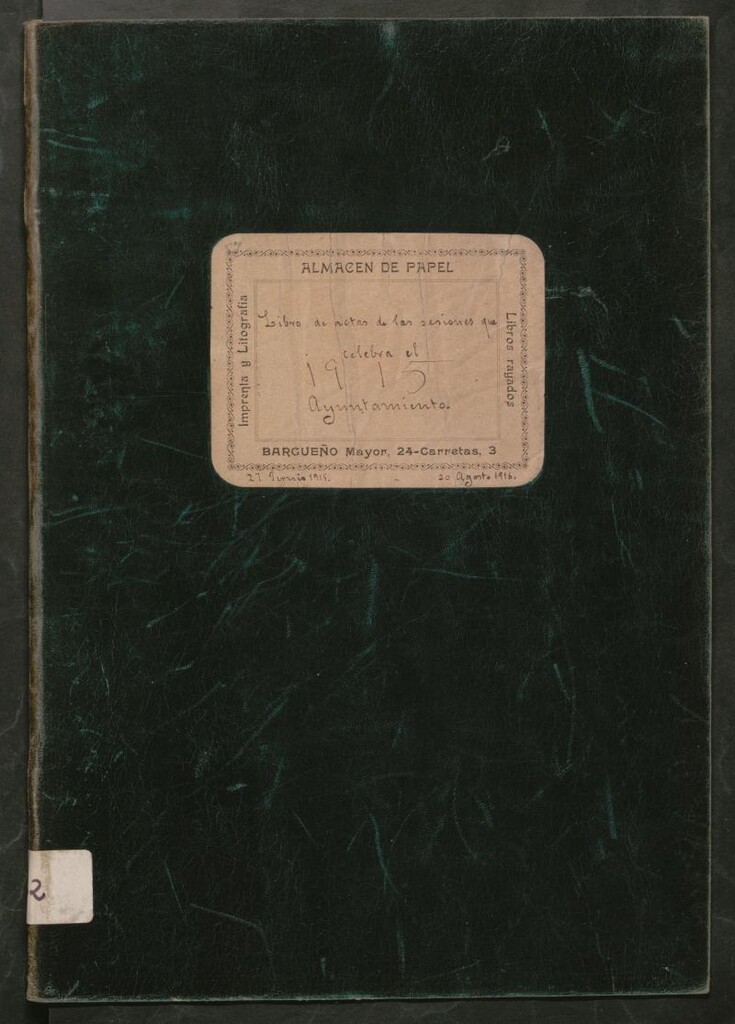 Miniatura de Actas y acuerdos del ayuntamiento de Canillejas de 1915-1916. Libro 532.