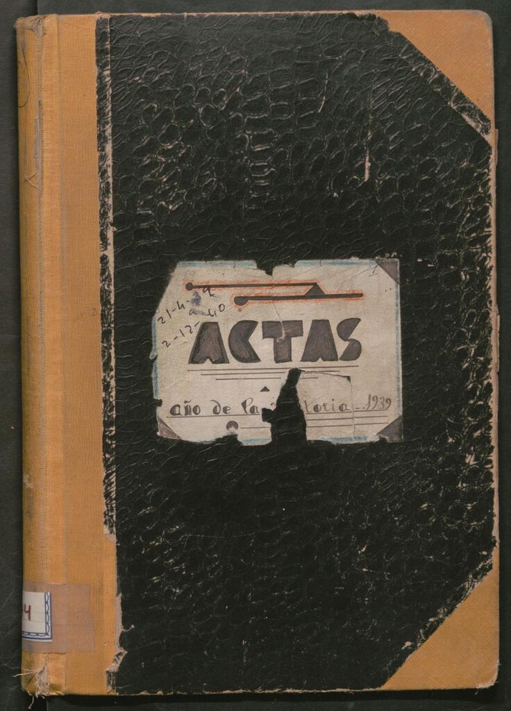 Miniatura de Actas y acuerdos del ayuntamiento de Canillejas de 1939-1940. Libro 544.