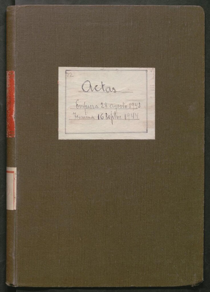 Miniatura de Actas y acuerdos del ayuntamiento de Canillejas de 1943-1944. Libro 547.