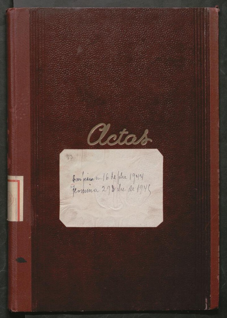 Miniatura de Actas y acuerdos del ayuntamiento de Canillejas de 1944-1945. Libro 548.