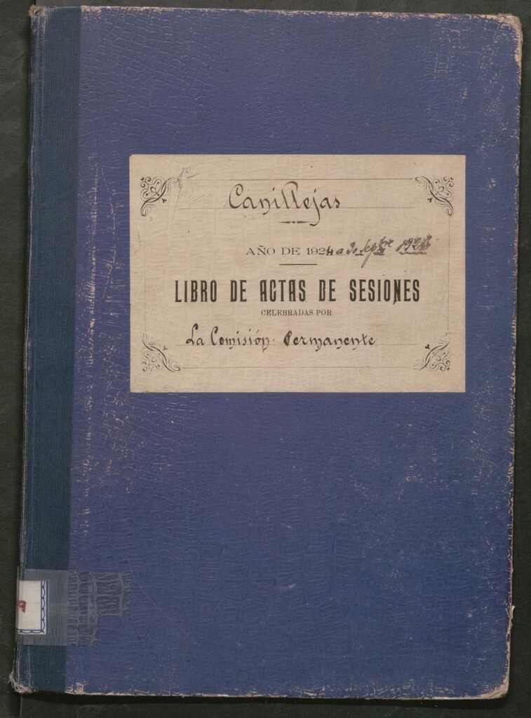 Miniatura de Actas y acuerdos del ayuntamiento de Canillejas de 1924-1926. Libro 549.