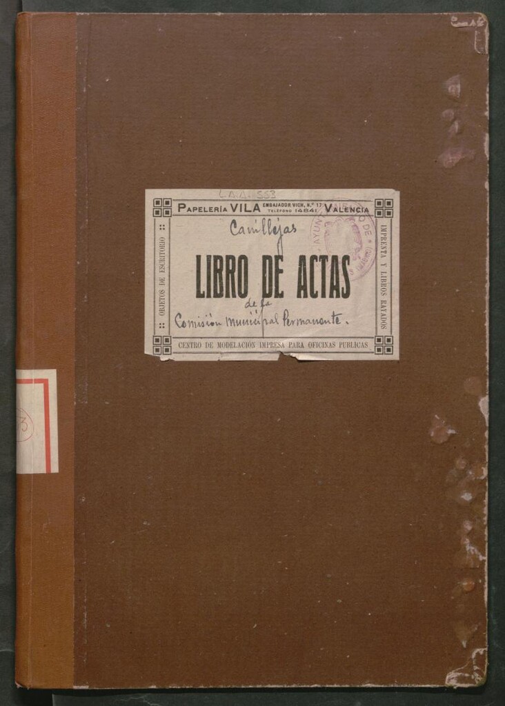 Miniatura de Actas y acuerdos del ayuntamiento de Canillejas de 1949-1950. Libro 553.