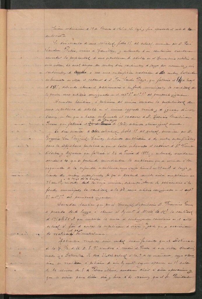 Miniatura de Actas y acuerdos del ayuntamiento de Canillejas de 1905-1910. Libro 565.