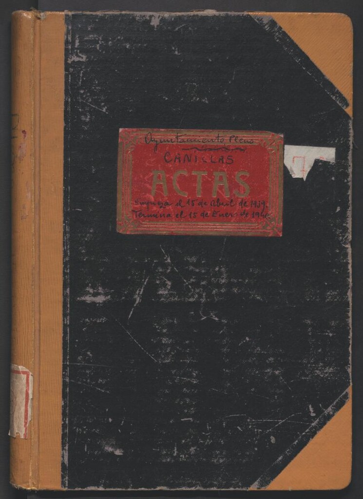 Miniatura de Actas y acuerdos del ayuntamiento de Canillas de 1939-1940. Libro 100.
